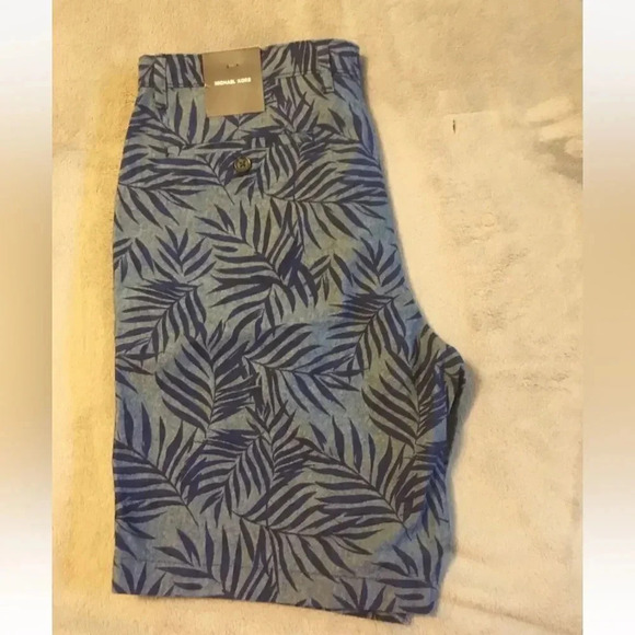 Michael Kors Blue Tropical Casual Shorts NWT - Picture 8 of 10